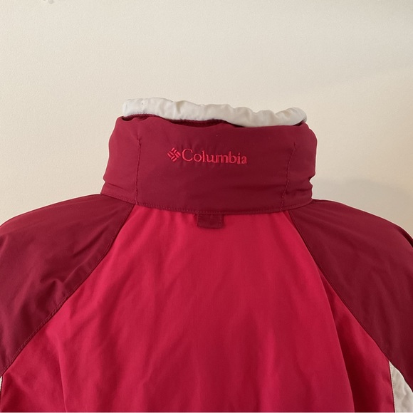 COLUMBIA Red Vertex Core Interchange Lightweight Jacket Shell Ladies Size M - Picture 6 of 16